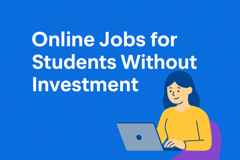 Online Jobs for Students Without Investment - Graphic Illustration